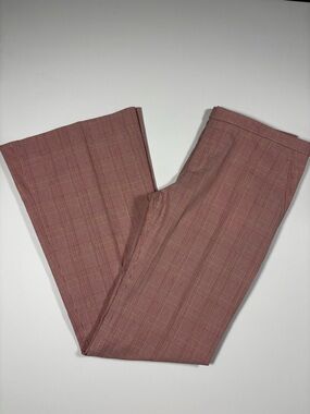 Raven Woman’s’ Pink Plaid Dress Pants